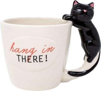 Hang in There - Black Cat Handle 18 oz.