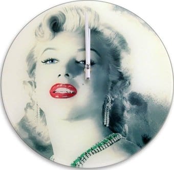 Marilyn Monroe - Glass Wall Clock