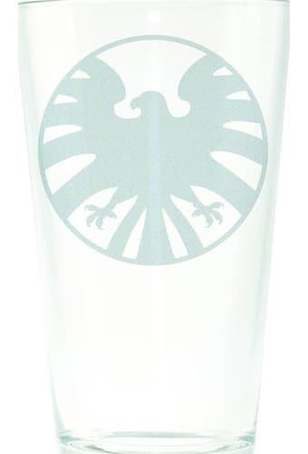 Marvel SHIELD Etched Pint Glass