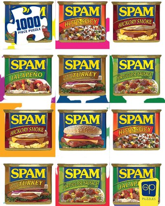 SPAM - Sizzle. Pork. and. Mmm. Puzzle (1000