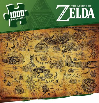 The Legend of Zelda - Hyrule Map Puzzle (1000
