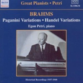 Brahms/Paganini/Handel:Varia