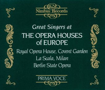 Great Singers: Opera Houses Of Europe / Various