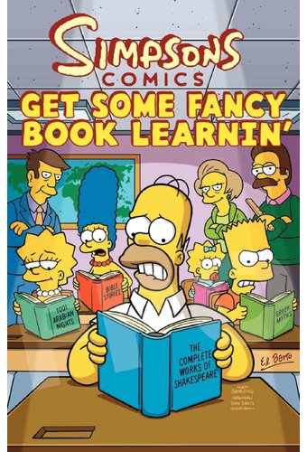 The Simpsons Comics Get Some Fancy Book Learnin'
