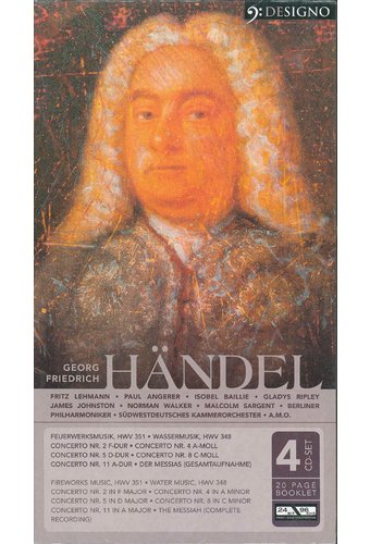 Georg Friedrich Handel (4-CD + 20-Page Booklet)