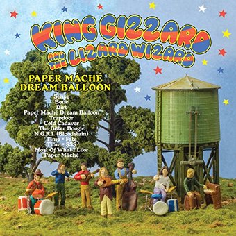 Paper Mache Dream Balloon (Orange Marbled Vinyl)