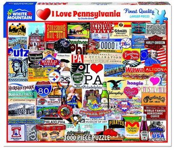 I Love Pennsylvania Puzzle (1000 Pieces)