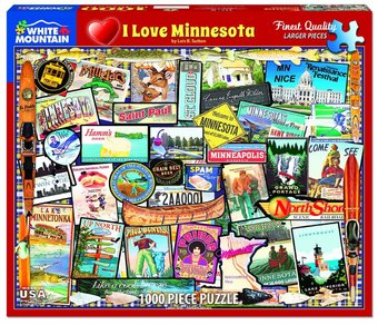 I Love Minnesota Puzzle (1000 Pieces)