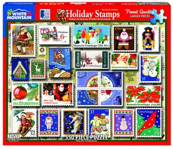 Holiday Stamps Puzzle (550 Pieces)