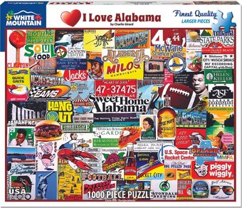 I Love Alabama - Puzzle (1000 Pieces)