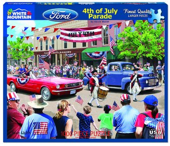 Classic Ford Car/Truck 4th of July Parade Puzzle
