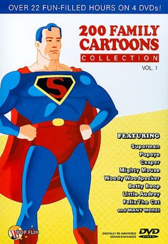 200 Family Cartoons, Volume 1 (4-DVD)