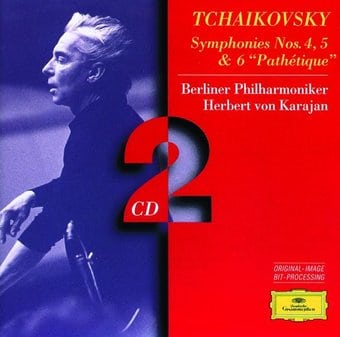 Tchaikovsky: Symphonies no 4, 5, & 6 / Karajan,