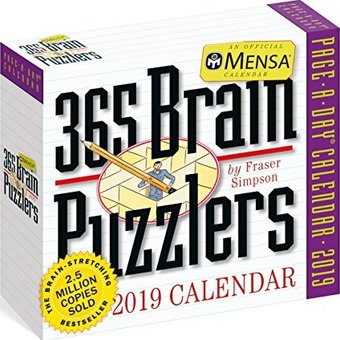Mensa® 365 Brain Puzzlers Page-a-Day - 2019 - Box