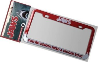 Jaws Bigger Boat License Plate Frame