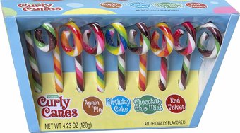 Dessert Curly Candy Canes: Pack of 8