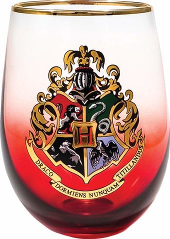 Harry Potter - Hogwarts Crest 20 Oz. Red Stemless