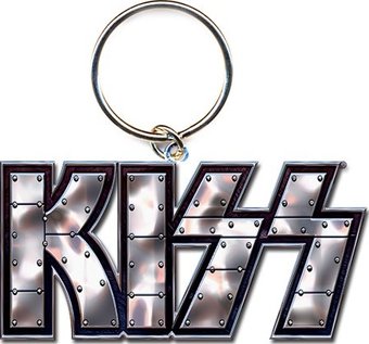 Kiss - Stud Logo Metal Keychain