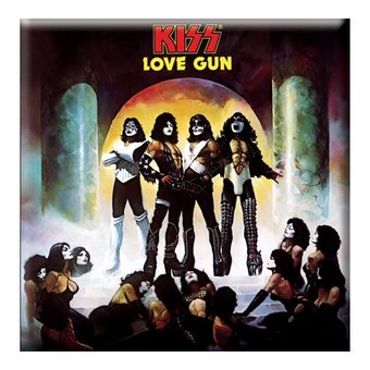 Kiss - Love Gun Album - Metal Refrigerator Magnet