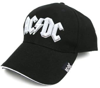 AC/DC Baseball Cap (Official/White Logo) by AC/DC