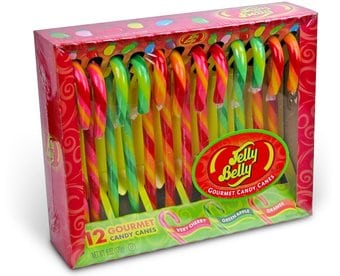 Jelly Belly - Box of 12 Candy Canes: Very