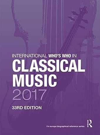 International Who's Who in Classical Music 2017
