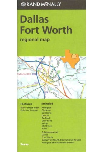 Rand McNally Dallas Fort Worth, Tx Map