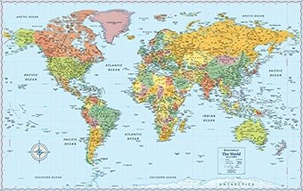 Rand McNally The World Wall Political Map: