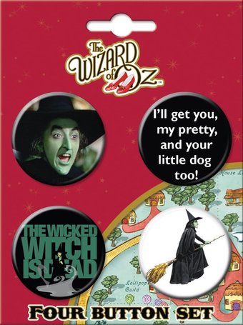 Wizard of Oz - Wicked Witch - Button Set