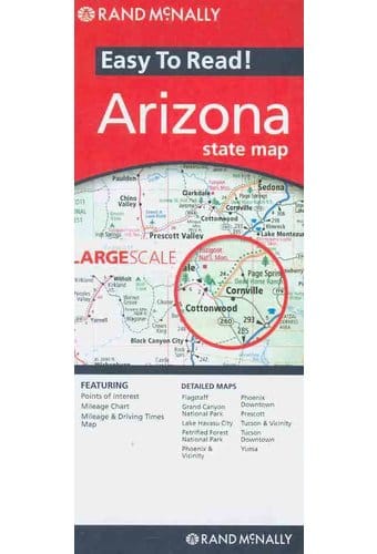 Rand McNally Easy to Read! Arizona State Map