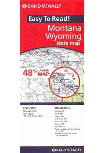 Rand McNally Easy to Read Montana/ Wyoming State