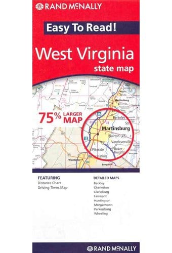 Rand Mcnally West Virginia State Map: Easy to