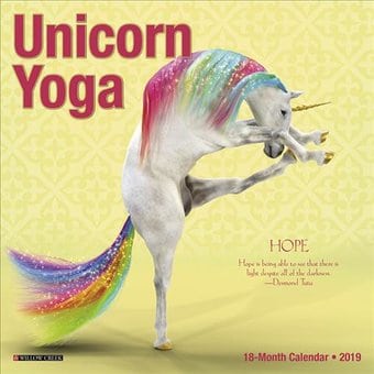 Unicorn Yoga Mini - 2019 - Wall Calendar