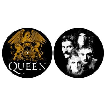 Queen - Crest & Faces - Turntable Slipmat Set