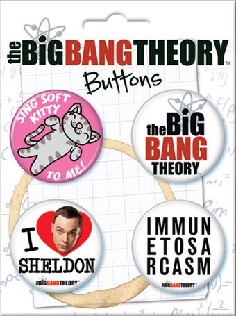 The Big Bang Theory - Carded 4 Button Set (Set 2)
