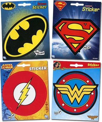 DC Comics - Logos - 4-Piece Sticker Set