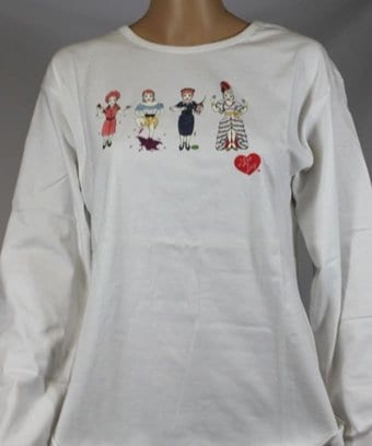 I Love Lucy - Stick Figures - Long Sleeve T-Shirt I Love Lucy - Stick Figures - Long Sleeve T-Shirt