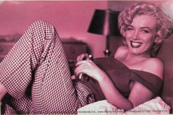 Marilyn Monroe - Relaxing In Bed Pose - Sticker