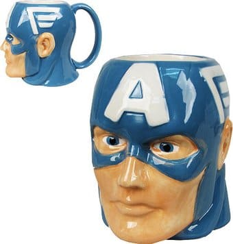 Marvel Comics - Captain America - 16 oz. Molded Mug Marvel Comics - Captain America - 16 oz. Molded