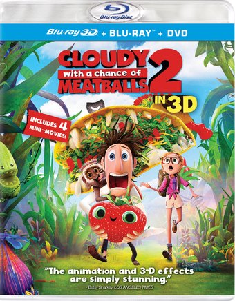 Cloudy with a Chance of Meatballs 2 3D (Blu-ray +