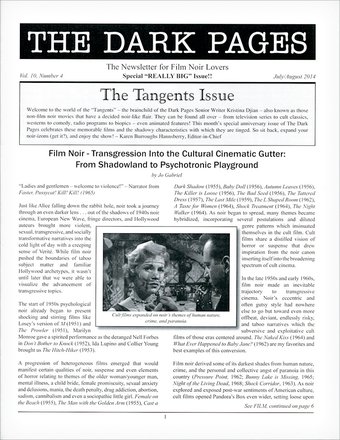 The Dark Pages: The Newsletter for Film Noir