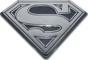 DC Comics - Superman - Chrome Auto Emblem