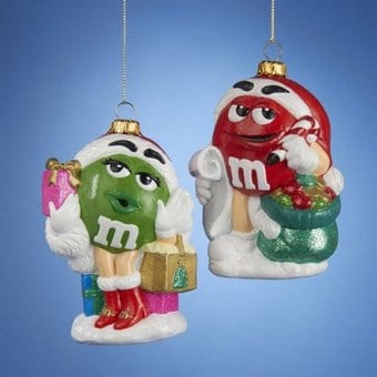 M&M - Red & Green - Christmas Ornament