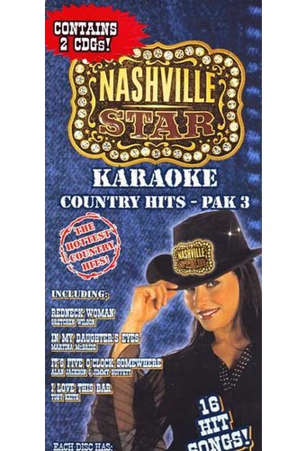 Karaoke Country Hits, Pak 3 (2-CD)