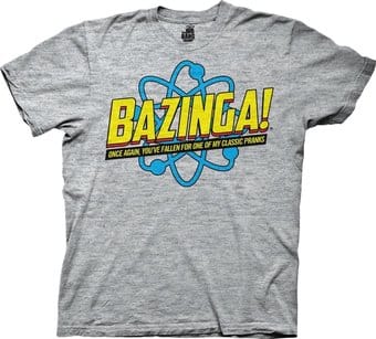Big Bang Theory - BAZINGA! Again T-Shirt (X-Large)