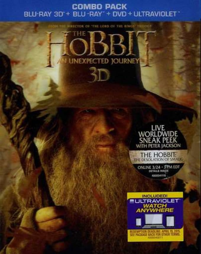 The Hobbit An Unexpected Journey 3d Blu Ray The Hobbit: An Unexpected Journey 3D (Blu-ray + DVD) (2012) - New Line