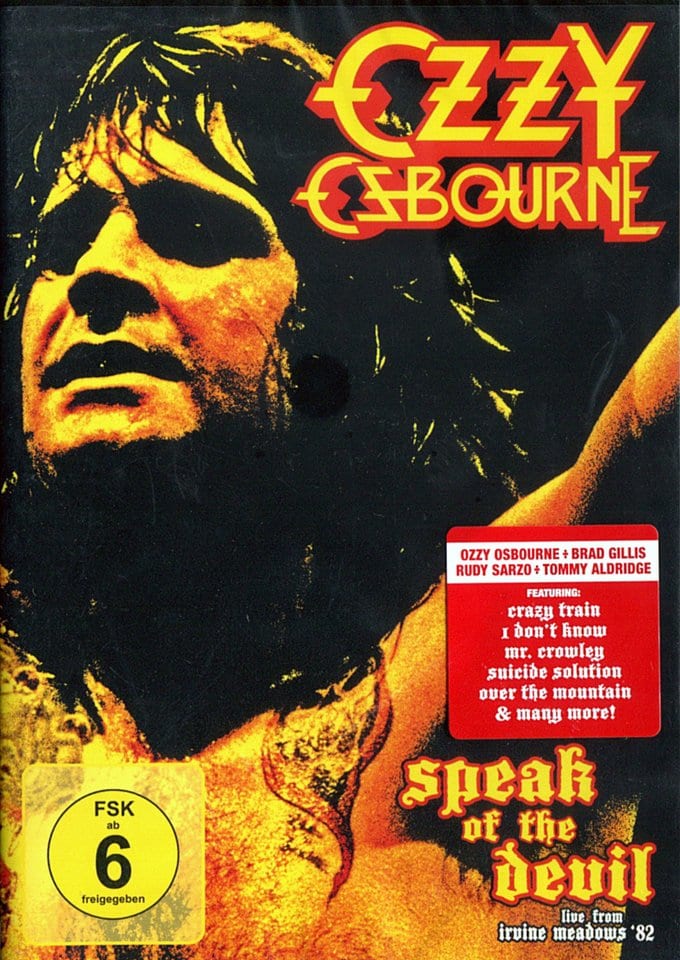 Ozzy Osbourne Speak of the Devil DVD (2012) Music Videos & Concerts