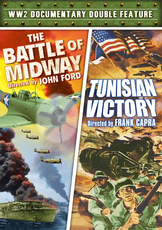 World War II Documentary Double Feature The Battle of Midway (1942)/Tunisian Victory (1944) DVD