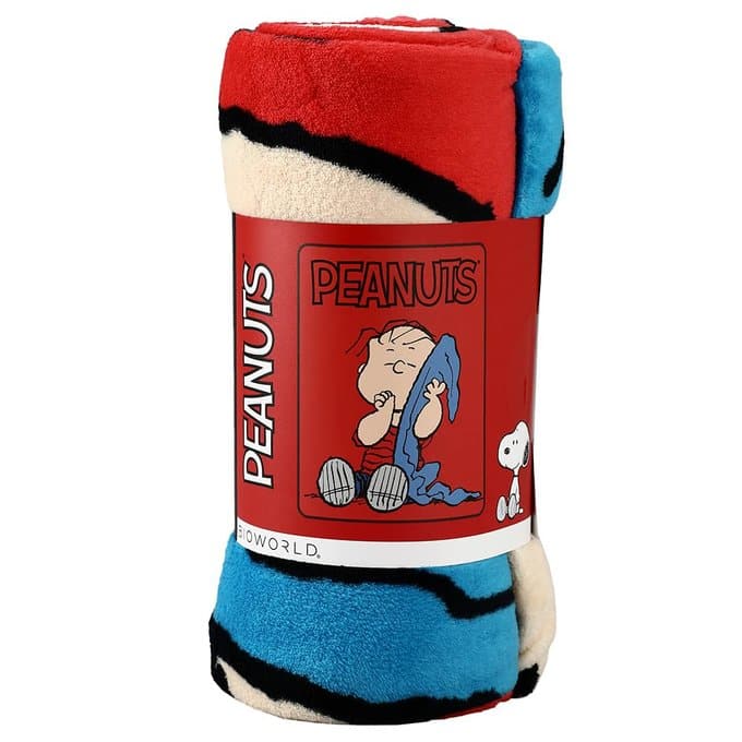 Peanuts Linus Fleece Throw Blanket Bioworld