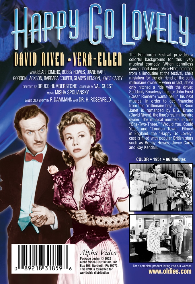 Happy Go Lovely DVDR (1951) Alpha Video Happy Go Lovely DVDR (1951) Alpha Video